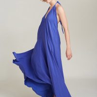 Suite 13 Tencel Kleid lang Einheitsgröße –  Multipositionskleid Lang – aus Tencel und Leinen