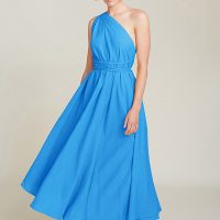 Suite 13 Leinen Kleid Lang Einheitsgröße – Multiposition Long Dress Cotton Linen