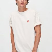 Kuyichi Herren vegan T-Shirt Liam Signature Off White