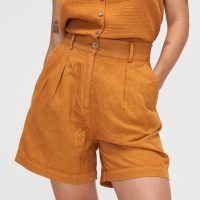 Kuyichi Damen vegan Shorts Sofia Inka Wüste Orange