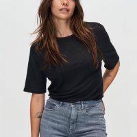 Kuyichi Damen vegan T-Shirt Olivia Schwarz