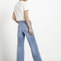 hessnatur Damen Jeans Wide Leg aus Bio-Denim – blau –