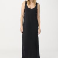 hessnatur Damen Jersey-Kleid aus Hanf – schwarz –