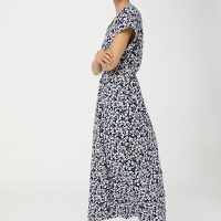 hessnatur Damen Jersey-Kleid aus Bio-Baumwolle – blau –