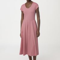 hessnatur Damen Jersey-Kleid aus Bio-Baumwolle – rosa –
