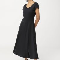 hessnatur Damen Jersey-Kleid aus Bio-Baumwolle – schwarz –
