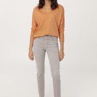 hessnatur Damen Langarm-Shirt aus Bio-Baumwolle – orange –
