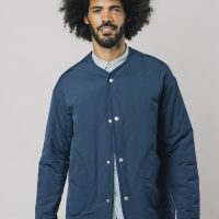 Brava Fabrics Herren vegan Wattierte Jacke Blau