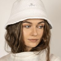 TAWAST Damen vegan Bucket Hat Breeze Weiße Waffel