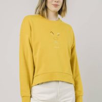 Brava Fabrics Damen vegan Animalistic Sweatshirt Gold