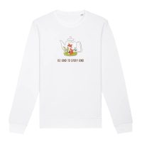 Oat Milk Club Damen vegan Sweatshirt Be Kind To Every Kind Weiß