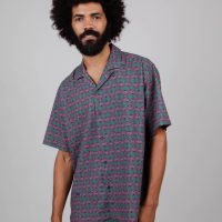 Brava Fabrics Herren vegan Shirt Herz Aloha Morera Grün & Rot