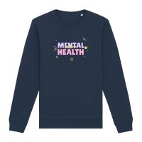 Oat Milk Club Damen vegan Sweatshirt Mental Health Matters Navy