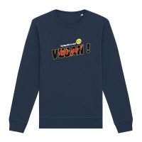 Oat Milk Club Damen vegan Sweatshirt Let’s Go Vegan Navy