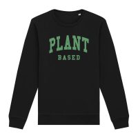 Oat Milk Club Damen vegan Sweatshirt Plant Based Zwart