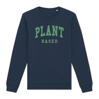 Oat Milk Club Damen vegan Sweatshirt Plant Based Navy