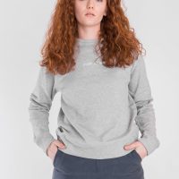 STORY OF MINE Damen vegan Sweatshirt Logo Grau