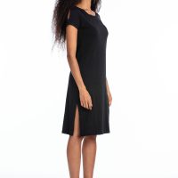 RAVENS VIEW IBIZA Damen vegan Kleid Zoe Schwarz