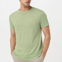 hessnatur Herren Shirt aus Leinen – grün –