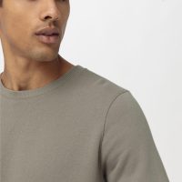 hessnatur Herren Sweater aus Bio-Baumwolle – grau –
