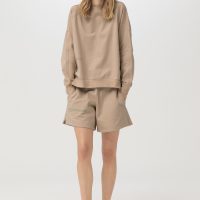 hessnatur Damen Sweater cradle to cradle aus Bio-Baumwolle – beige – Größe XS