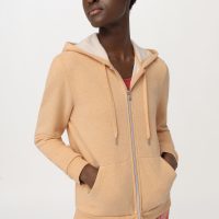 hessnatur Loungewear Sweatjacke aus Bio-Baumwolle – orange –