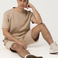 hessnatur Herren T-Shirt Cradle to cradle aus Bio-Baumwolle – beige – Größe XL
