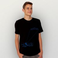 HANDGEDRUCKT „Kitesurfing“ Männer T-Shirt