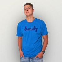HANDGEDRUCKT „diversity“ Herren T-Shirt reine Biobaumwolle (kbA)