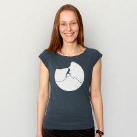 HANDGEDRUCKT „Klettern“ Bamboo Frauen T-Shirt