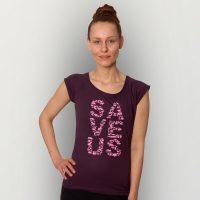 HANDGEDRUCKT „Save us“ Bamboo Frauen T-Shirt
