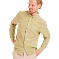 KnowledgeCotton Apparel Hemd – LARCH regular fit garment dyed – aus Tencel