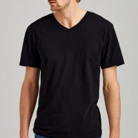 ThokkThokk Herren V-Neck T-Shirt aus Biobaumwolle