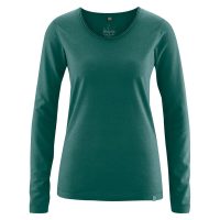 HempAge Damen Langarm-Shirt Lene Hanf/Bio-Baumwolle