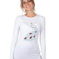 CORA happywear Damen T-Shirt aus Eukalyptus Faser „Matri“ | Pfau
