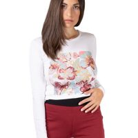 CORA happywear Damen T-Shirt aus Eukalyptus Faser „Matri“ | Maxi Blumen