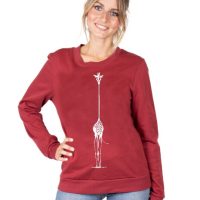 CORA happywear Damen Sweater „Dori“ aus Buchenholz Faser | Giraffe