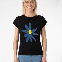 CORA happywear Nachhaltiges T-Shirt LAURA in Eukalyptusfaser| Blume