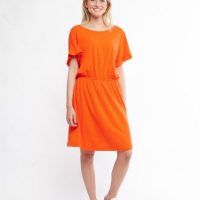 CORA happywear Damen Kleid aus Eukalyptus Faser „Rachele“ orange