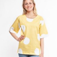 CORA happywear Damen T-Shirt aus Bio-Baumwolle „Anna“ mit Druck