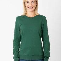 CORA happywear Damen Sweater „Dori“ aus Bio-Baumwolle I Dunkelgrün