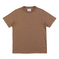 Rotholz T-Shirt mit breitem Kragen aus Bio-Baumwolle