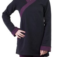 Ajna Pullover Jasper schwarz violett