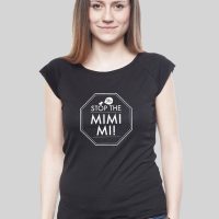SILBERFISCHER Bambus Shirt Women Black „MIMIMI“