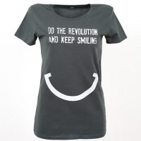 Lena Schokolade DO THE REVOLUTION AND KEEP SMILING – Frauen T-Shirt