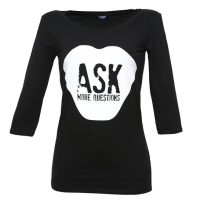 Lena Schokolade ASK MORE QUESTIONS – Sleeve Shirt schwarz