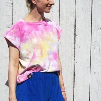 Lena Schokolade Batik Shirt 3-color aus Bio-Baumwolle
