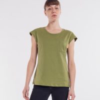 Degree Clothing Damen T-Shirt mit Brusttasche aus Bio-Baumwolle – Olivia