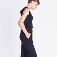 Degree Clothing Damen Jumpsuit aus Bio-Baumwolle – Riviera – schwarz