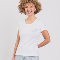Degree Clothing Damen T-Shirt aus Bio-Baumwolle – Cat Power – weiß
